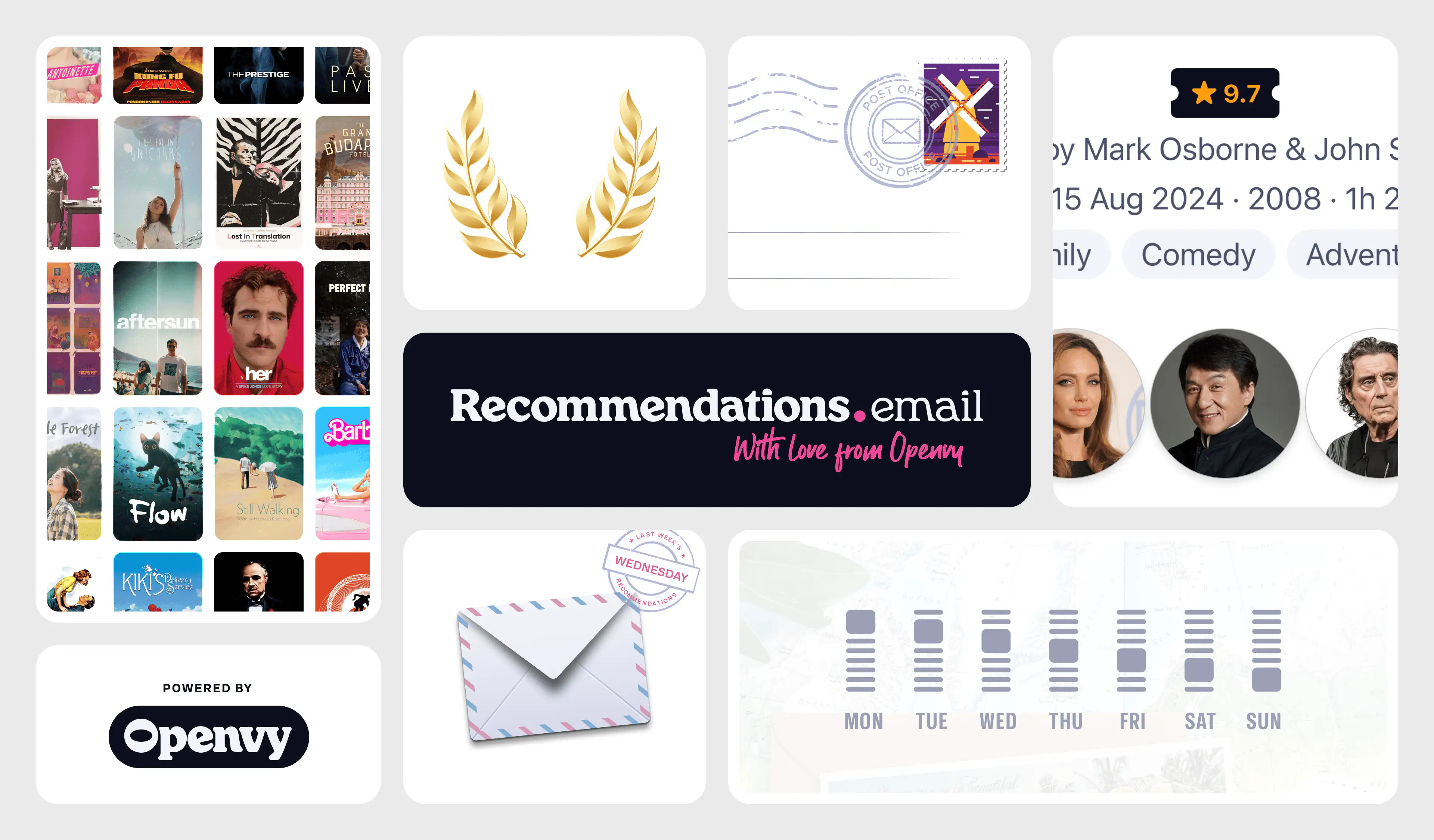 Email Movie Reference Recommendations.Email Newsletter: Your friend with great taste in movies